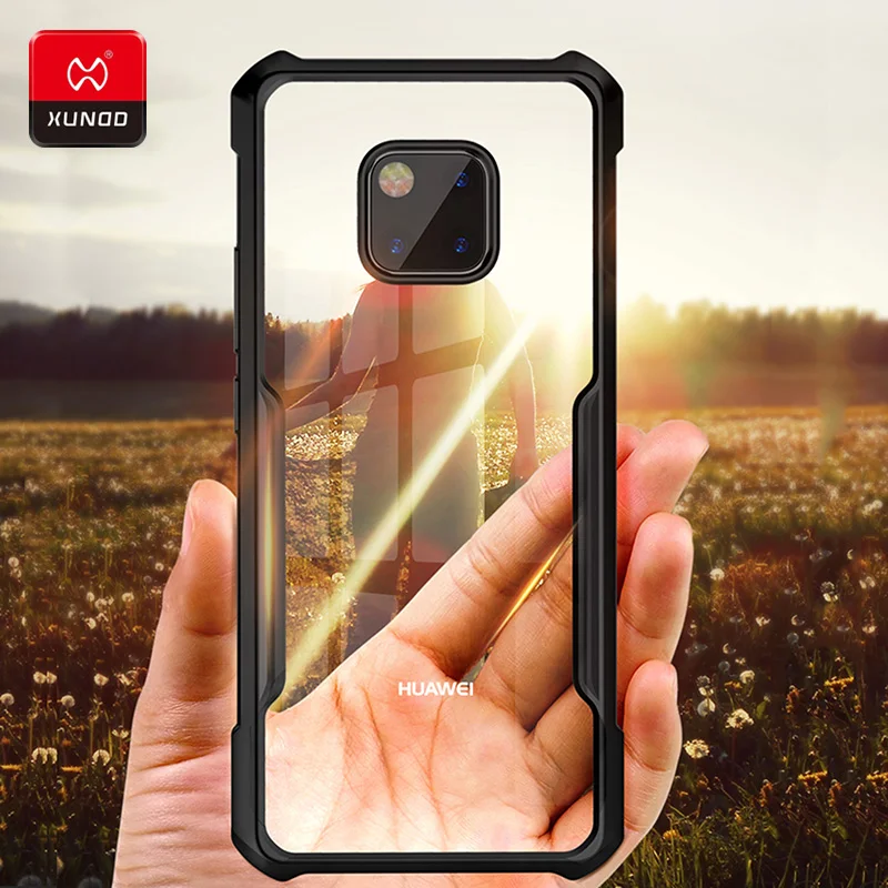 Роскошный Тонкий Прозрачный ударопрочный чехол для нового Huawei Mate 20 Pro X телефона с