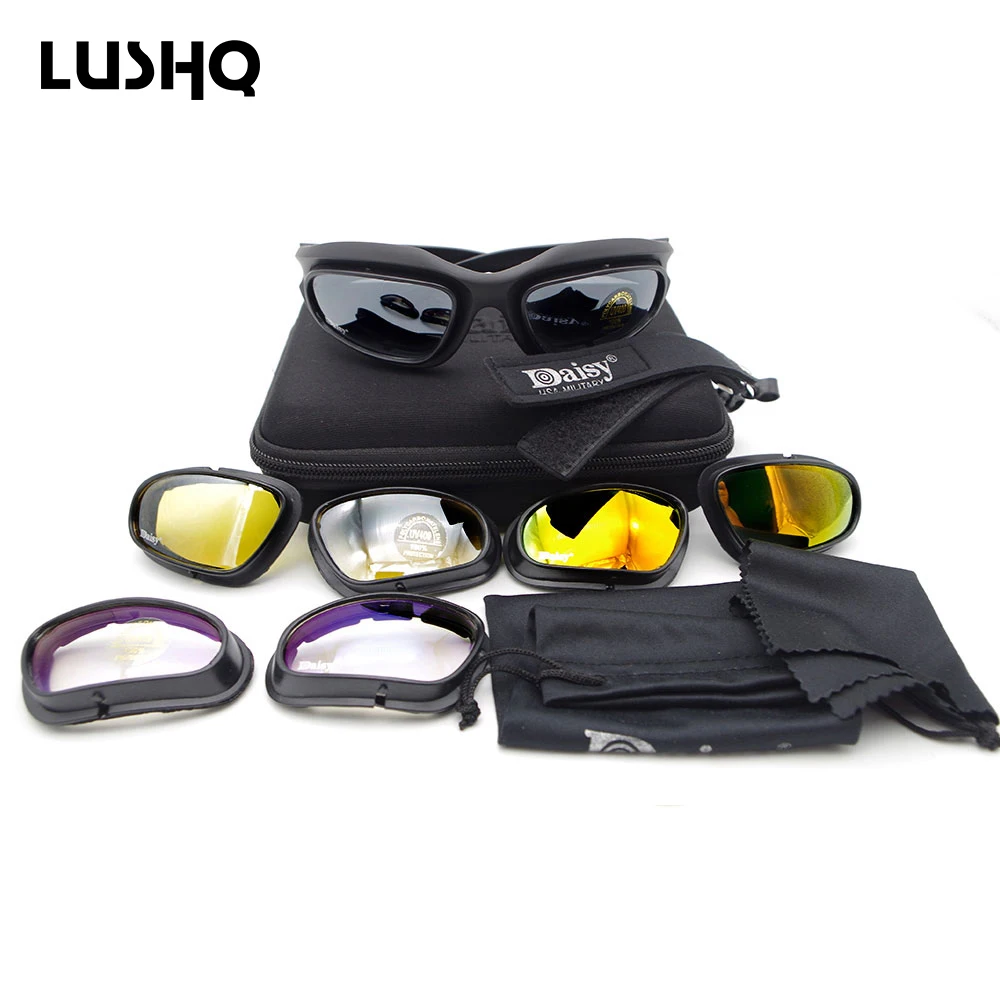 

Outdoor Motorcycle Glasses Scooter Motorbike Cycling Goggles 4 Lens Gafas Motocross Lunette Moto MX Off Road Ski Goggles Oculos