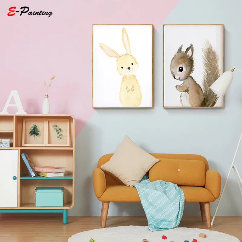 Детский Настенный декор нейтральная детская комната с рисунком леса для спальни