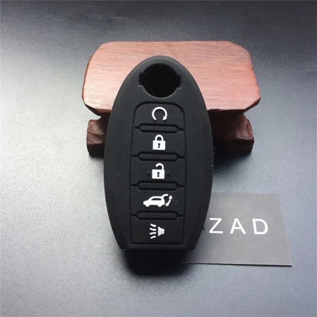 

ZAD силиконовый резиновый чехол для автомобильных ключей для Nissan Altima pathfinder juke x-trail с 5 кнопками