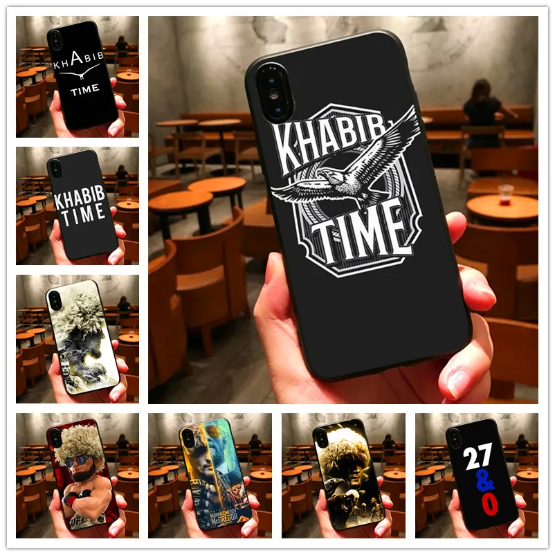 Хабиб нурмагомедов UFC русский superstar черный Sotf ТПУ чехол для iphone 8 7 6 plus X Xr Xs xsmax 5