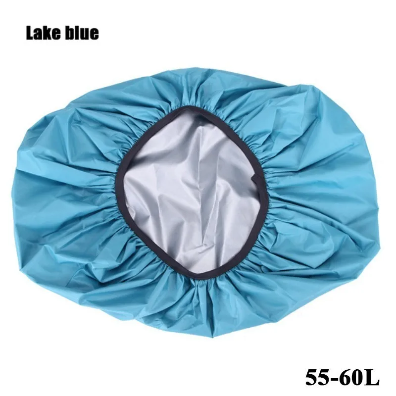 Lake blue 60L TACTIFANS 190D сумка дождевик 60L Переносной Водонепроницаемый Анти-слеза пылезащитный рюкзак с УФ-защитой Кемпинг Туризм серебряное покрытие - Цвет: Lake blue 60L
