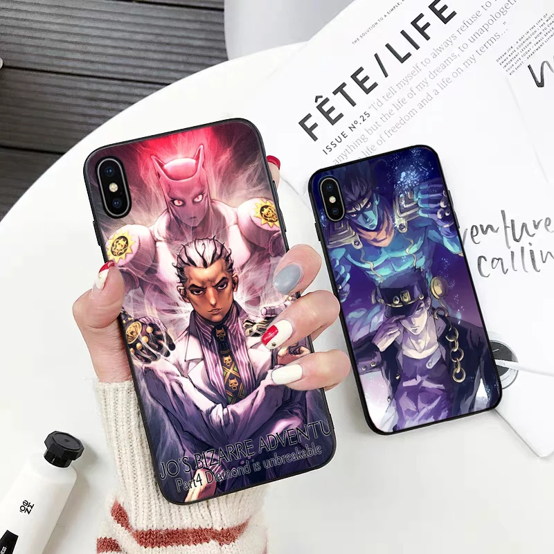 JoJo странные приключения популярный изготовленный на заказ силиконовый чехол для