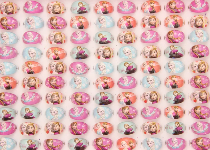 1 шт. новинка Снежная Романтика детское кольцо с героями мультфильмов принцесса