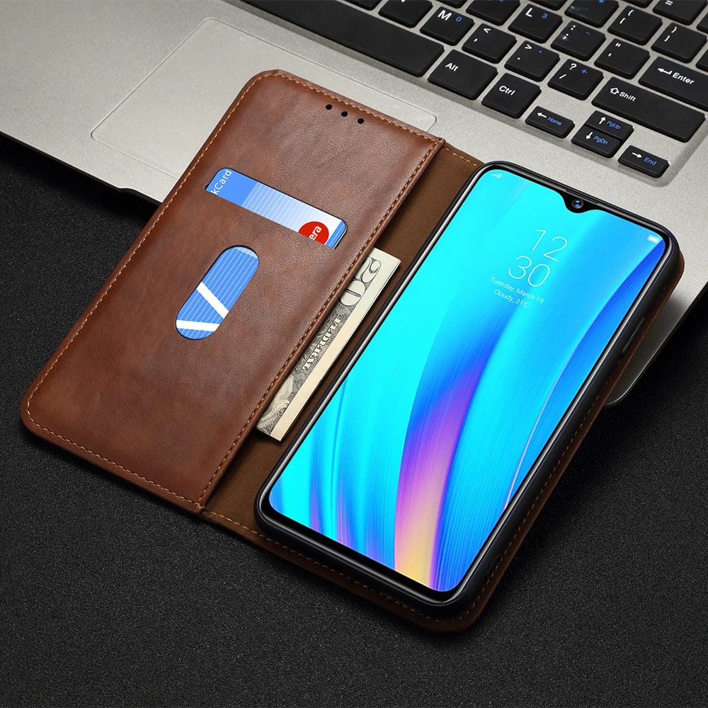 Новинка, винтажный кожаный чехол для OPPO Realme 3 pro, кошелек, роскошный, с отделением для карт, с подставкой, на магните, чехол для книги, повседневные чехлы для телефонов