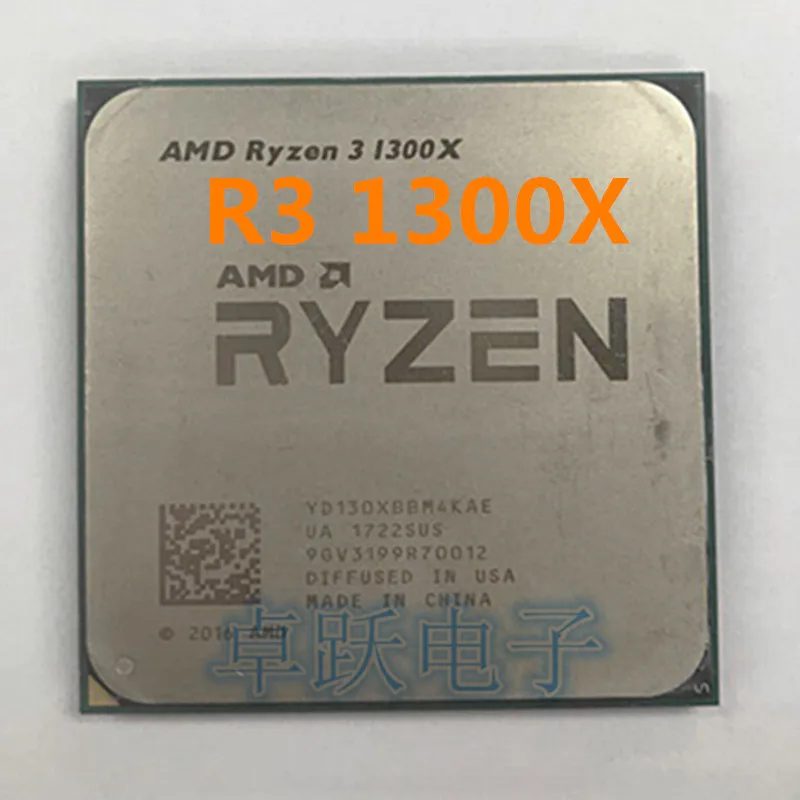 Четырехъядерный процессор AMD Ryzen 3 1300X R3 1300X3,5 GHz с процессором Socket AM4