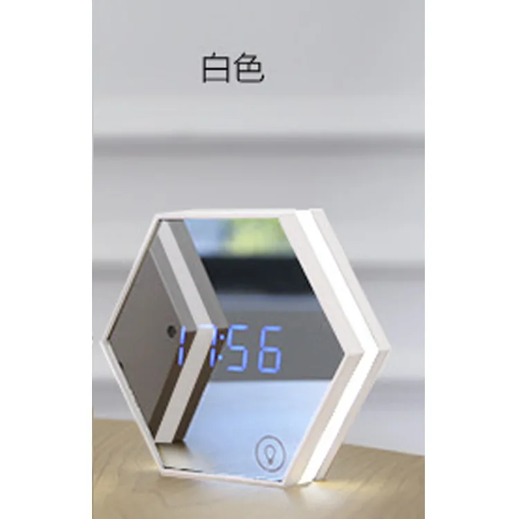 LED Alarm Clock Светодиодный Будильник Despertador Saat зеркальные многофункциональные электронные настольные часы Reveil Reloj Wekker Despertador ночные световые часы - Цвет: LED Alarm Clock