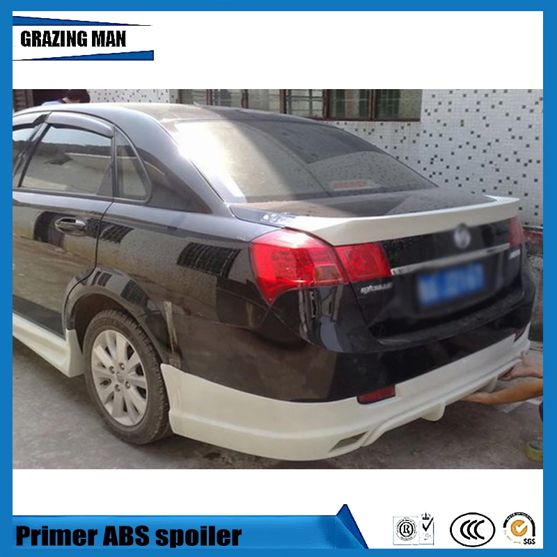 

High quality ABS Primer Unpainted Car Lip Spoiler For Excelle 2008 - 2012