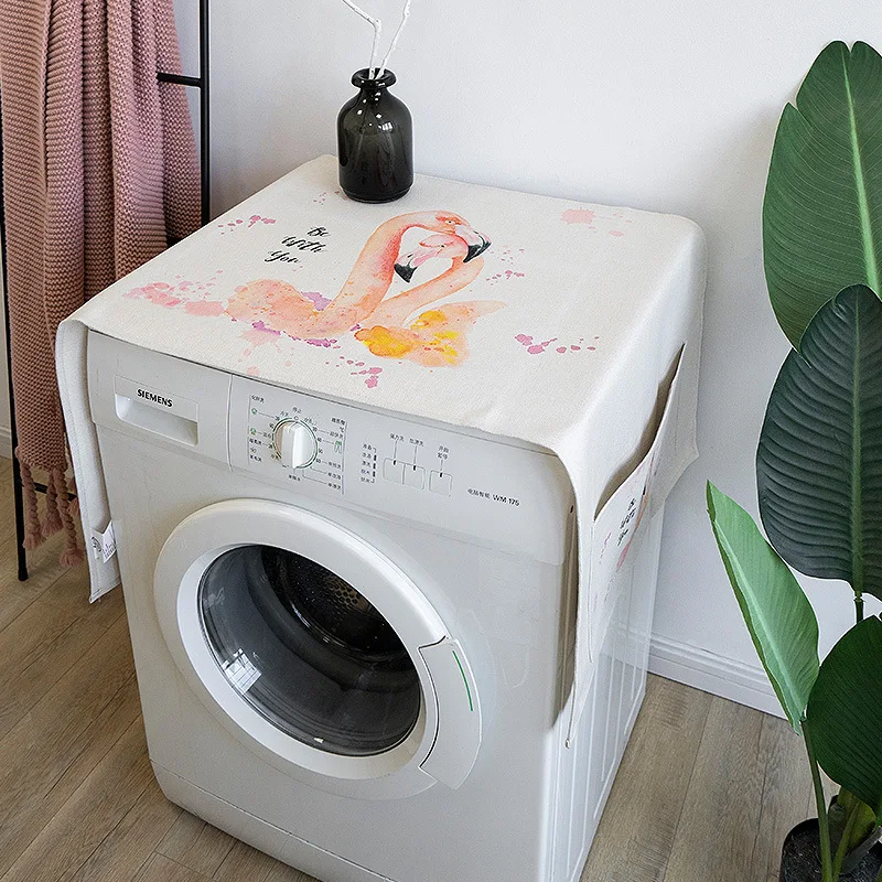 Princess Powder Drum Washing Machine Cover Cloth Fabric Dust Refrigerator Bedside Table Towel | Дом и сад