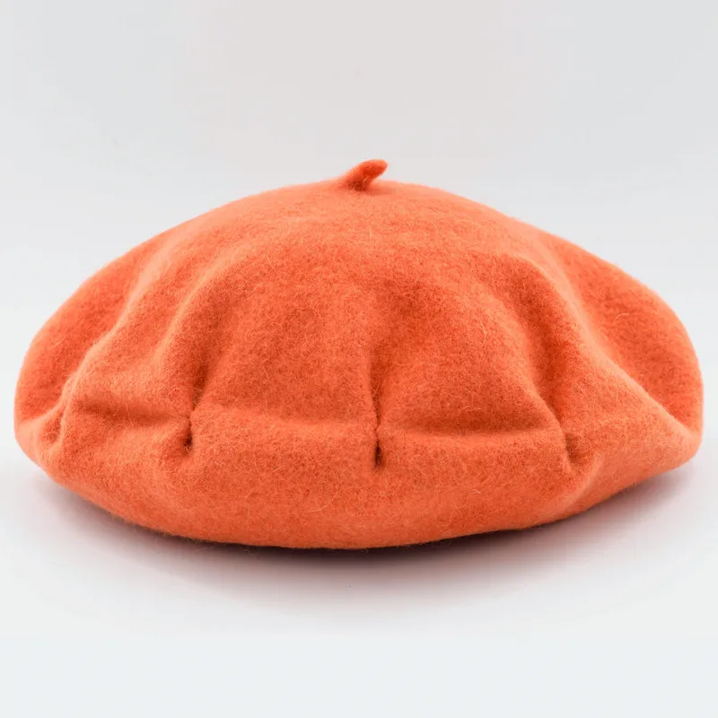 Женские Плиссированные береты doublchow классические красные для девочек |