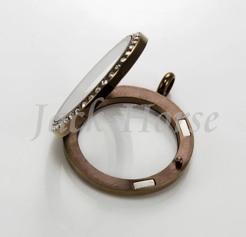 Top quality 30mm crystals chocolate floating locket stainless steel living memory | Украшения и аксессуары