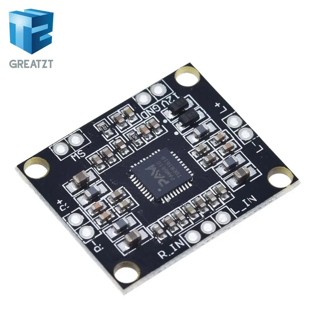 GREATZT PAM8610 цифровой усилитель мощности 2x15 Вт двухканальный стерео мини-усилитель мощности класса D