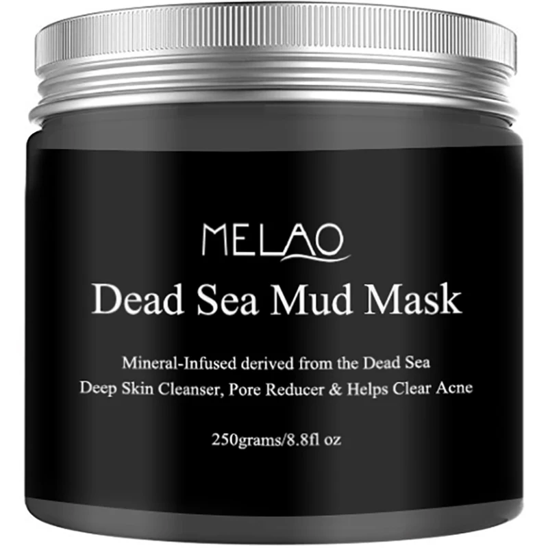 MELAO черная грязевая маска для лица Dead Sea глубоко чистая увлажняющая маска для лица от угревой сыпи осветляющая увлажняющая маска для очистки пор 250 г