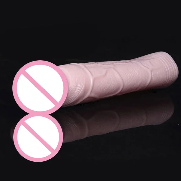 Горячая продажа силиконовый рукав для пениса с 6 см расширителем увеличение секс