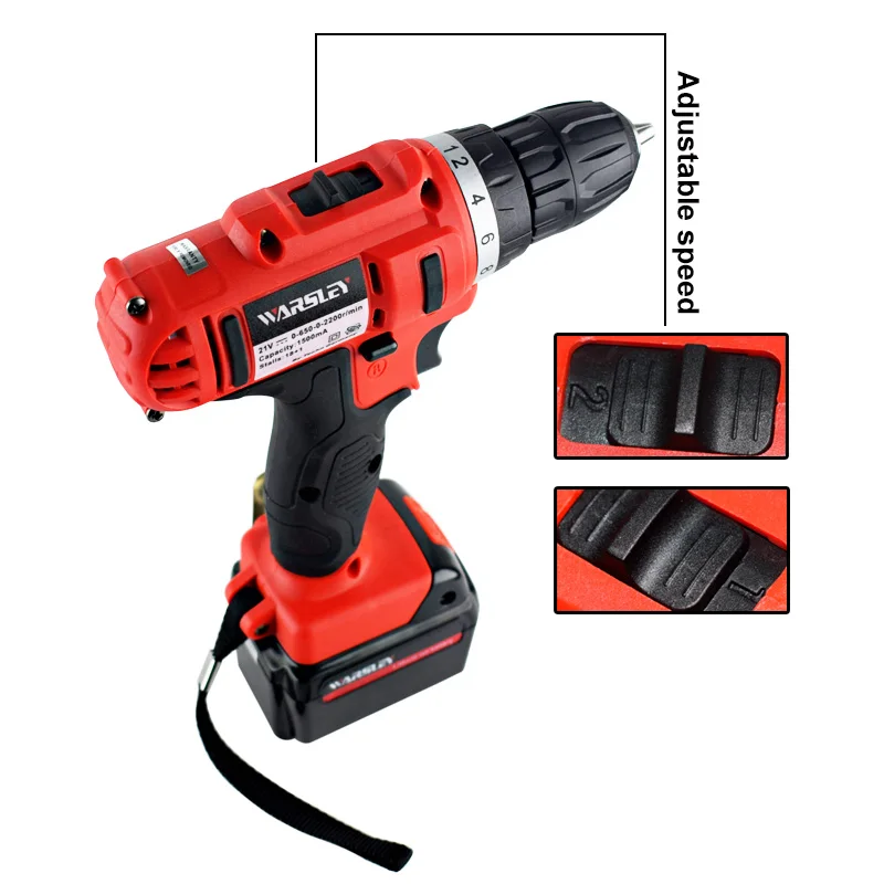 21 В литиевая батарея крутящий момент перезаряжаемая отвертка Мини Беспроводная