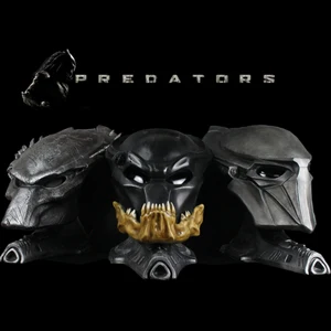 Красный 1:1 масштаб Alien vs Predator Falconer Predator Berserker Predator Волк Маска хищника Статуэтка предметы мебели не носить - Цвет: Красный