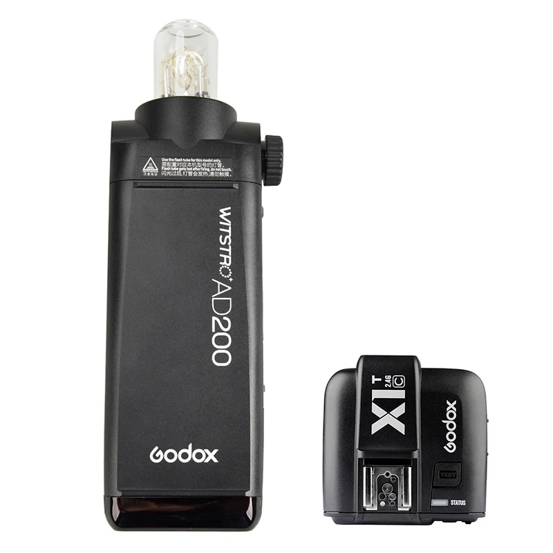 GODOX AD200 TTL 2 4G 1/8000s HSS карманная вспышка с двойной головкой 200Ws литиевой батареей 2900mAh