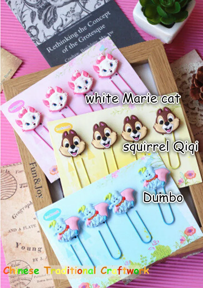 Резиновый металлический зажим Закладка Мультяшные куклы для детей подарки|clip