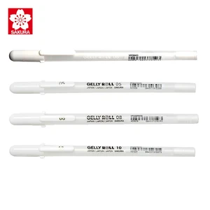 Набор акварельных ручек Sakura для выделения, Copic ручная роспись, белые гелевые ручки, ручка для рисования 0,7 мм, маркер с тонким крючком, строчные ручки