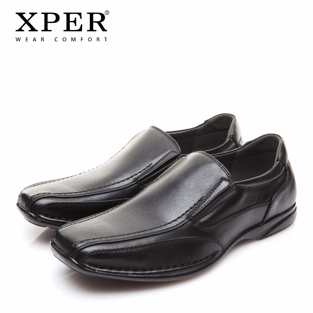 XPER/брендовая кожаная повседневная обувь модные мужские лоферы без застежки