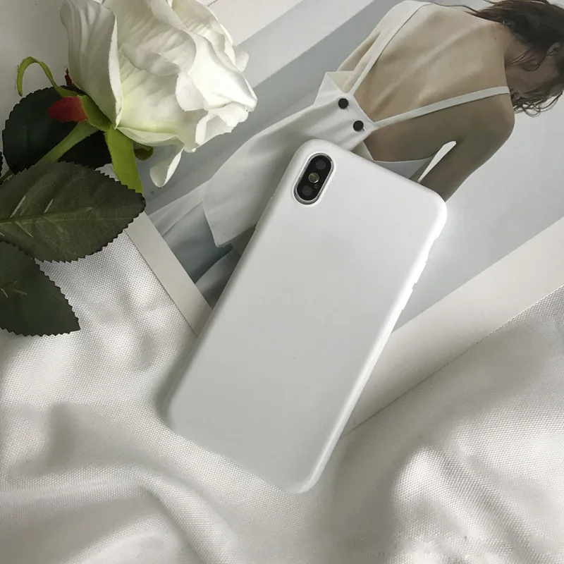 TIZMYIL 2019 Телефон чехол для iPhone 7 6 6s 8 X Plus XR XS Max простой сплошной цвет Ультратонкий