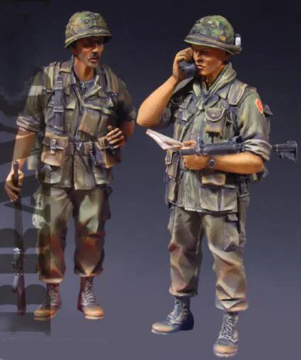 1/35 Смола Наборы Вьетнам войны армии США 2 шт./компл