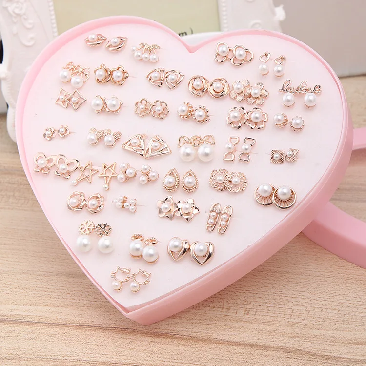 

MIARA.L hot sale lots of color preserving stud earrings allergy pearl earrings boxed joker stud earrings wholesale for ladies