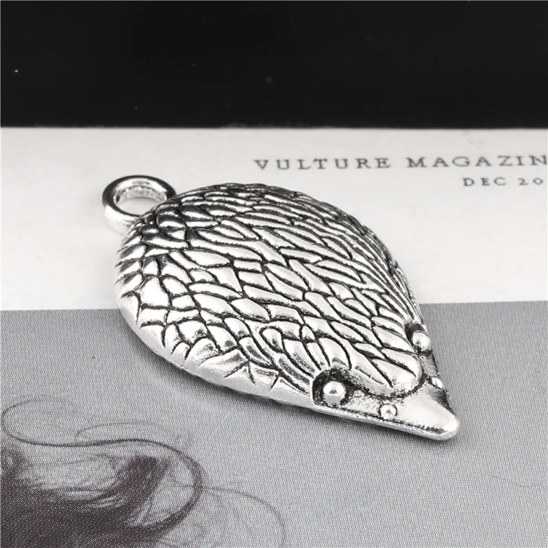 Очаровательные Подвески в виде ежика серебристого цвета 5 шт. фурнитура для