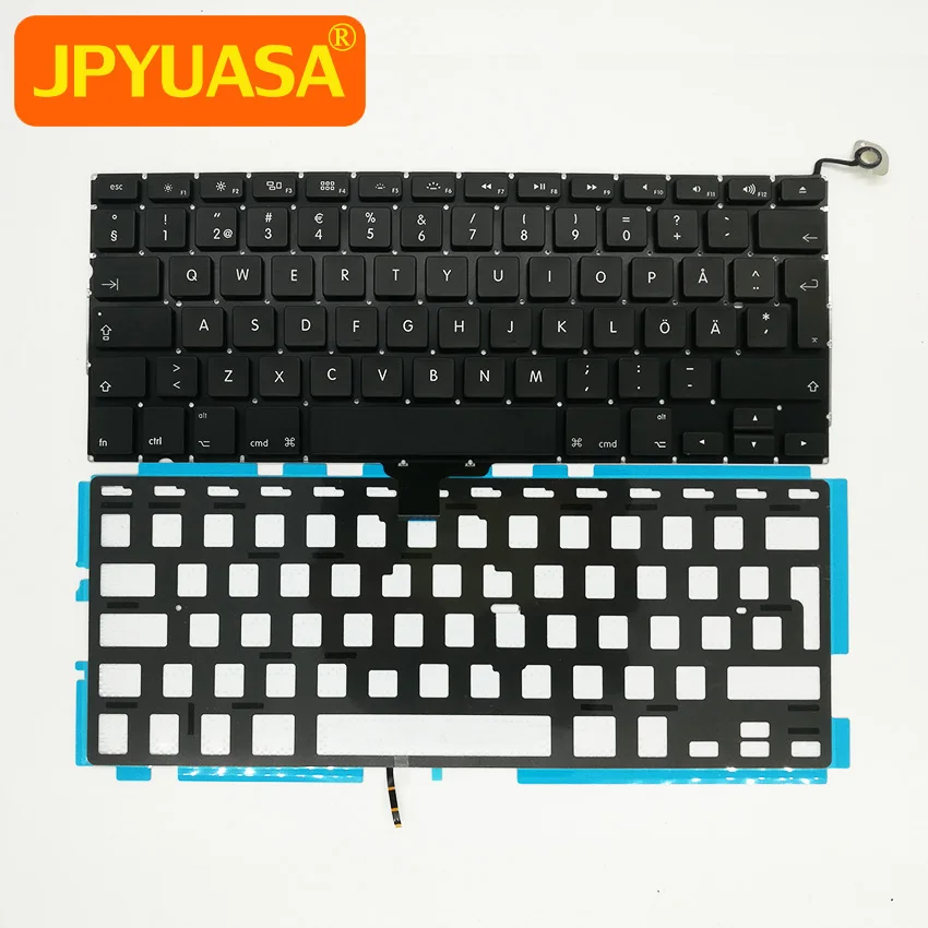 5 шт. новая шведская клавиатура с подсветкой для Macbook Pro 13 &quotA1278 2009 2010 2011 2012 лет |