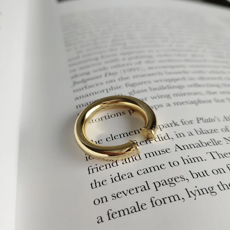 Женские круглые кольца для сигар WTLTC однотонные и серебристые с толстым