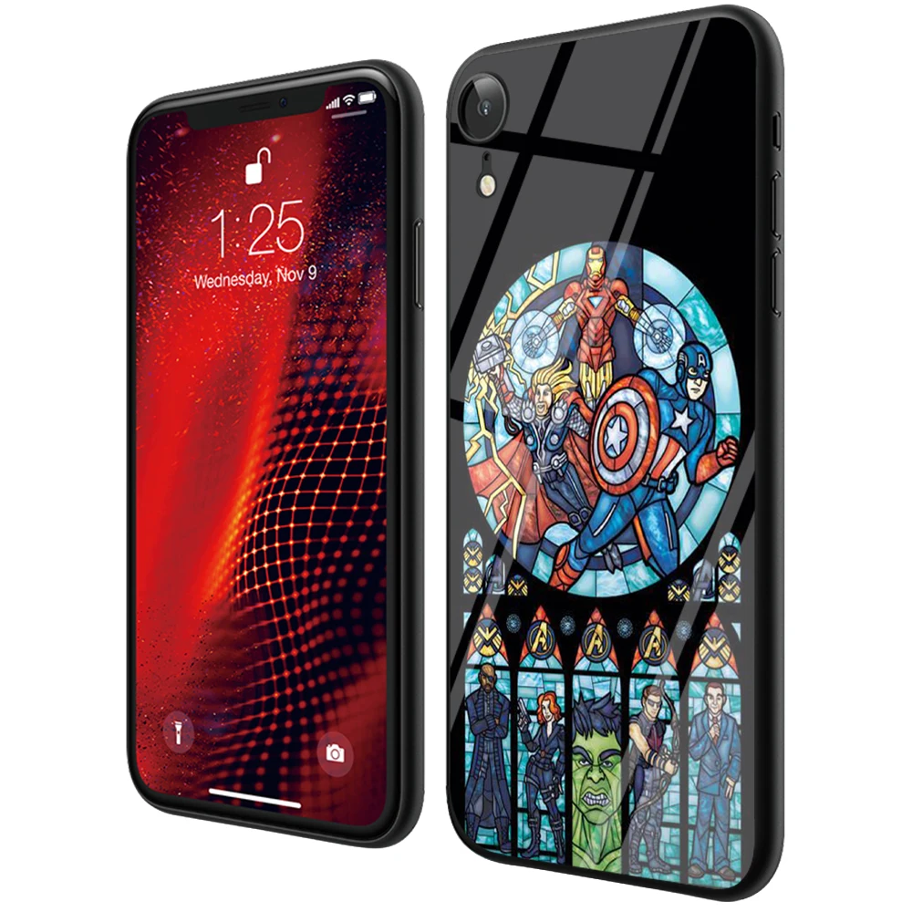 Lavaza Marvel Мстители Jorker Dead Pool Мягкий чехол из закаленного стекла для iPhone 6 6S 7 8 Plus 5 5S SE XR X XS 11 Pro MAX чехол
