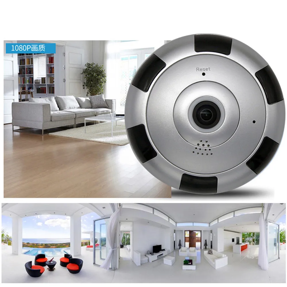 Беспроводная IP камера рыбий глаз с функцией ночного видения|remote control|remote control