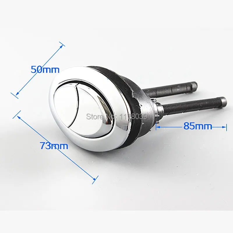 Овальная кнопка для туалета 73x50 мм аксессуары резервуара воды с двумя кнопками