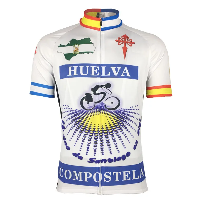 2017 armteeh Испания Уэльва Компостела Майки спортивные мужские велосипед Костюмы