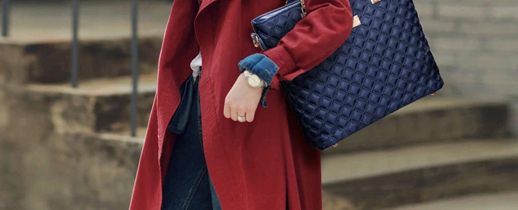 LUCDO 6 шт./партия, женская модная клетчатая сумка с ромбовидной решеткой, повседневные композитные сумки на плечо с верхней ручкой, большая вместительность, Оксфорд, тоут