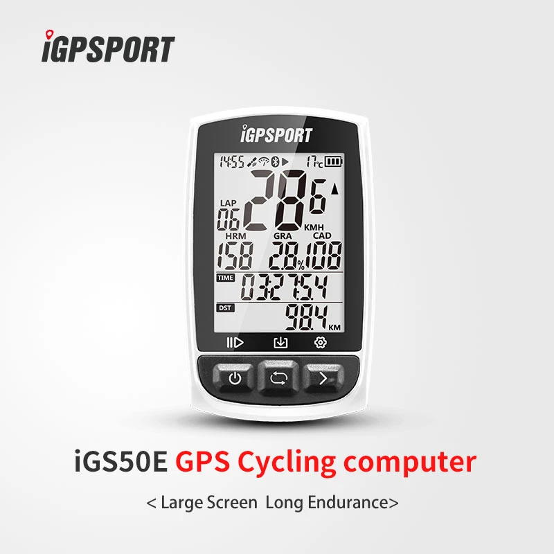 IgS50 iGPSPORT запускает самый быстрый 5S беспроводной одометр iGS50E, одометр для велосипеда, 200 часов хранения данных - Цвет: iGS50E White