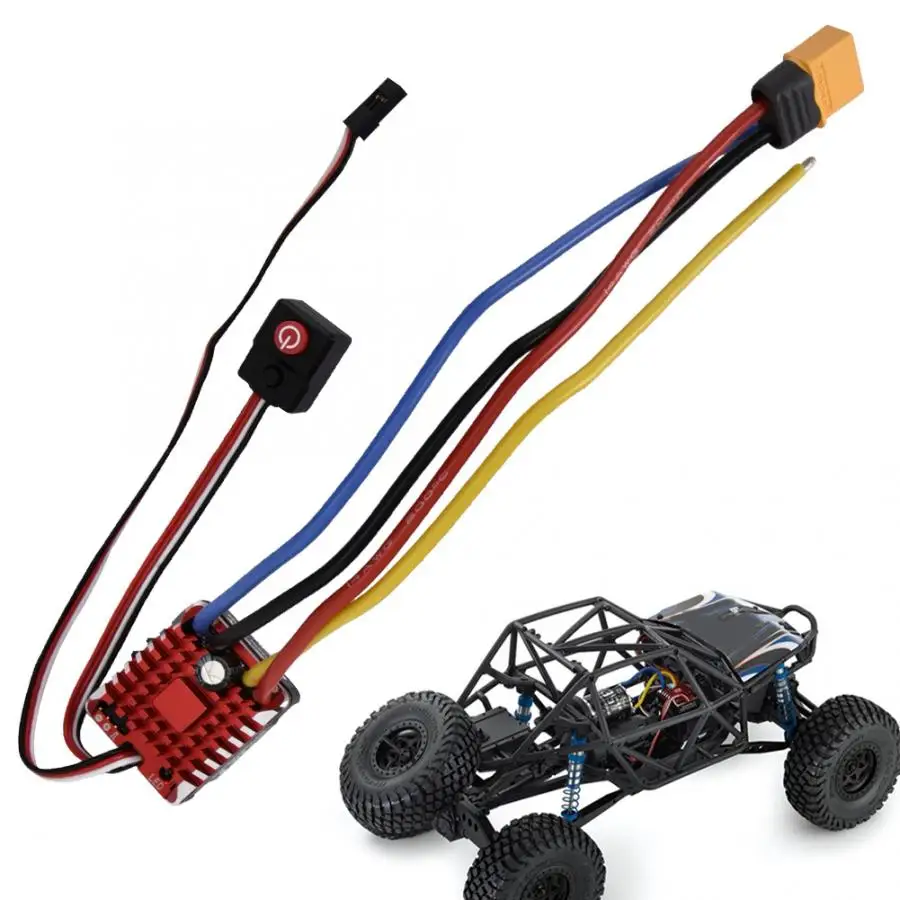 80A Водонепроницаемый 1080 матовый ESC RC Автомобиль матовый ESC электрический регулятор скорости XT60 разъем для 1/10 RC Гусеничный RC модель аксессуары