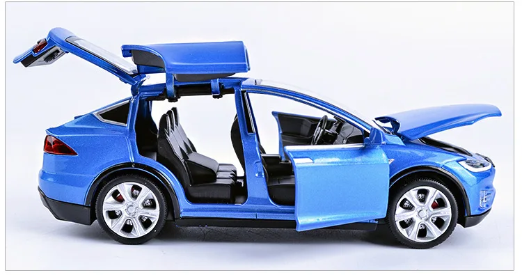 Модель автомобиля Tesla MODEL X из сплава игрушечные автомобили бесплатная доставка