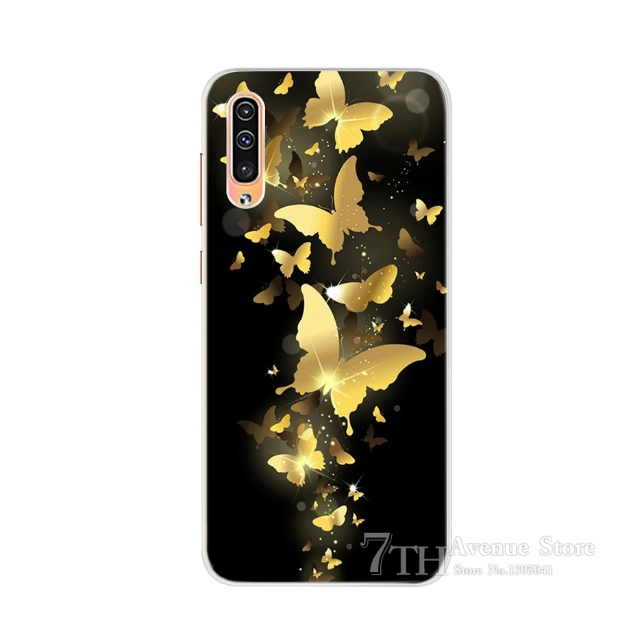 Чехол для Samsung Galaxy A70 A 70 модный Мягкий силиконовый чехол-накладка с милым котом из