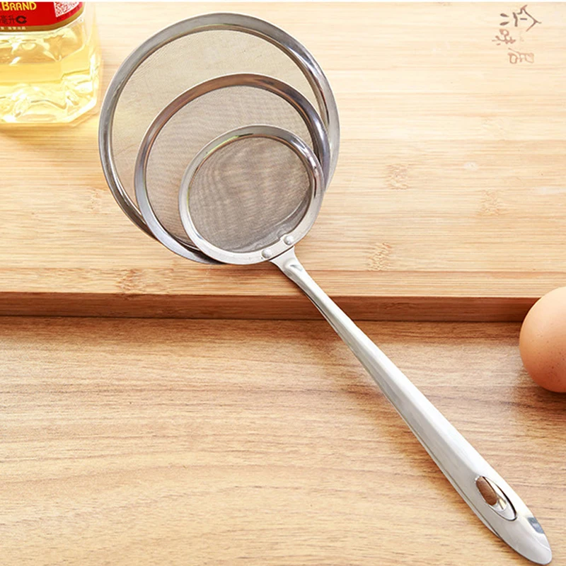 Нержавеющая сталь дуршлаг Многофункциональный жареный фильтр тонкой сетки