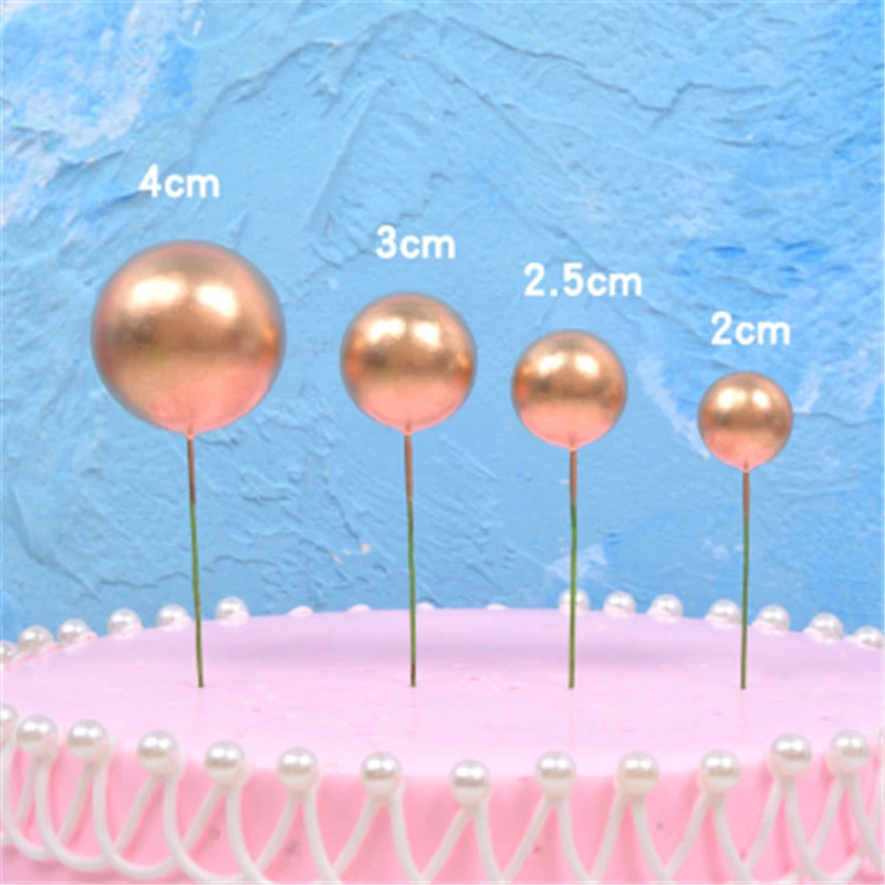 Золотой серебряный шар бант Топпер для торта С Днем Рождения флаг дня рождения