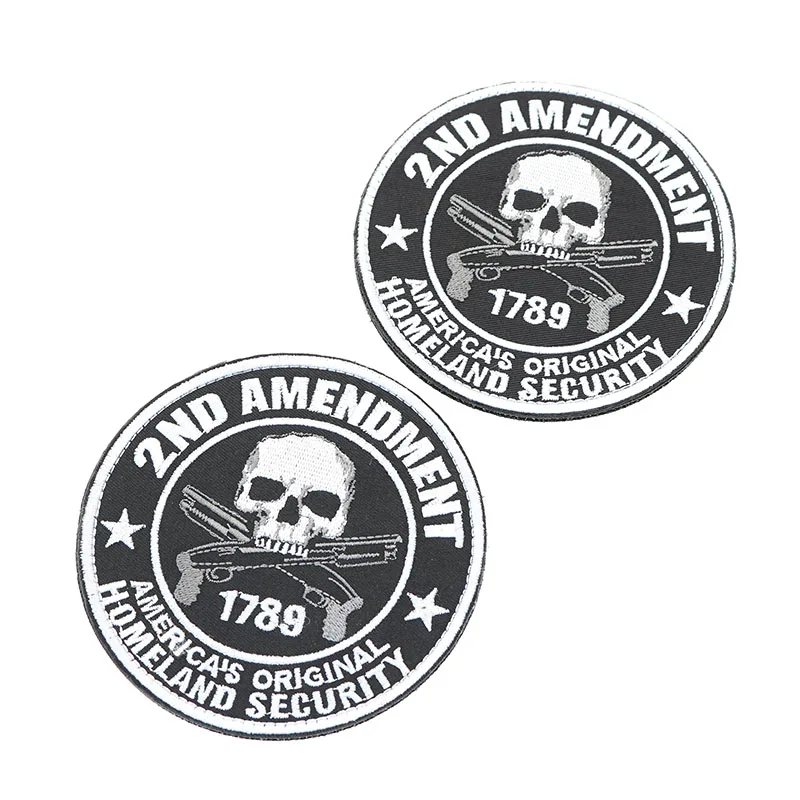 US Homeland Security 3D Embroidered Armband 2nd Amendment 1789 Badge Clothing Backpack Hat Jacket Personality Patch | Дом и сад