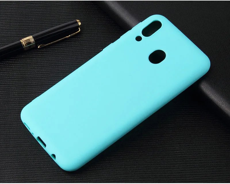 Однотонные ярких цветов Мягкий силиконовый чехол на samsung galaxy M10 M20 A10 A30 A50 A40 A70 M30 S7 S8 S9 S10 S10 A6 A8 плюс чехол