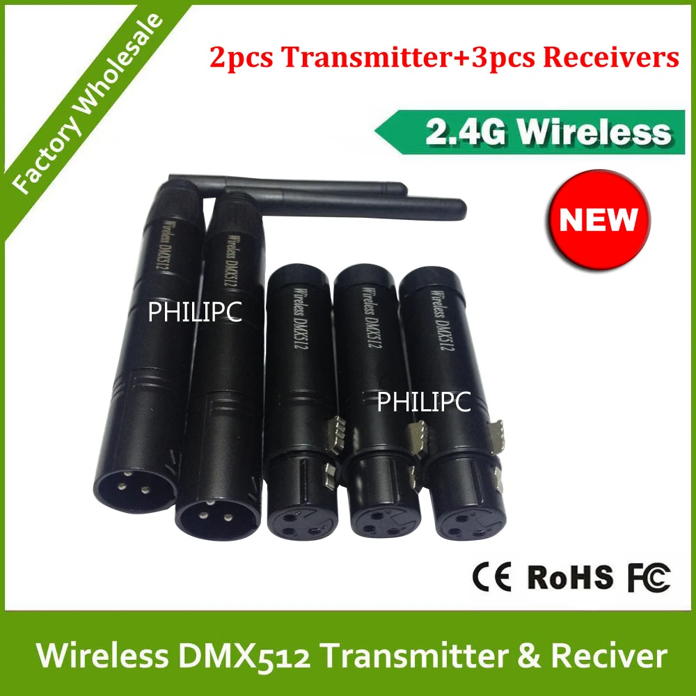 DHL Бесплатная доставка беспроводной 2 4G передатчик контроллера DMX дальнего