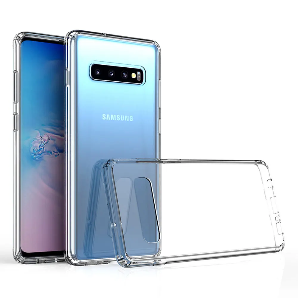 Clear Для samsung Galaxy Note 10 Plus чехол S10 Note 9 8 S9 S8 S10e 5G ударопрочный Жесткий Тонкий чехол для задней панели прозрачный защитный чехол - Цвет: Clear