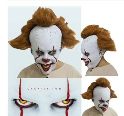 Stephen King's It Chapter Two Pennywise клоун Маскарадная маска реквизит для Хэллоуина