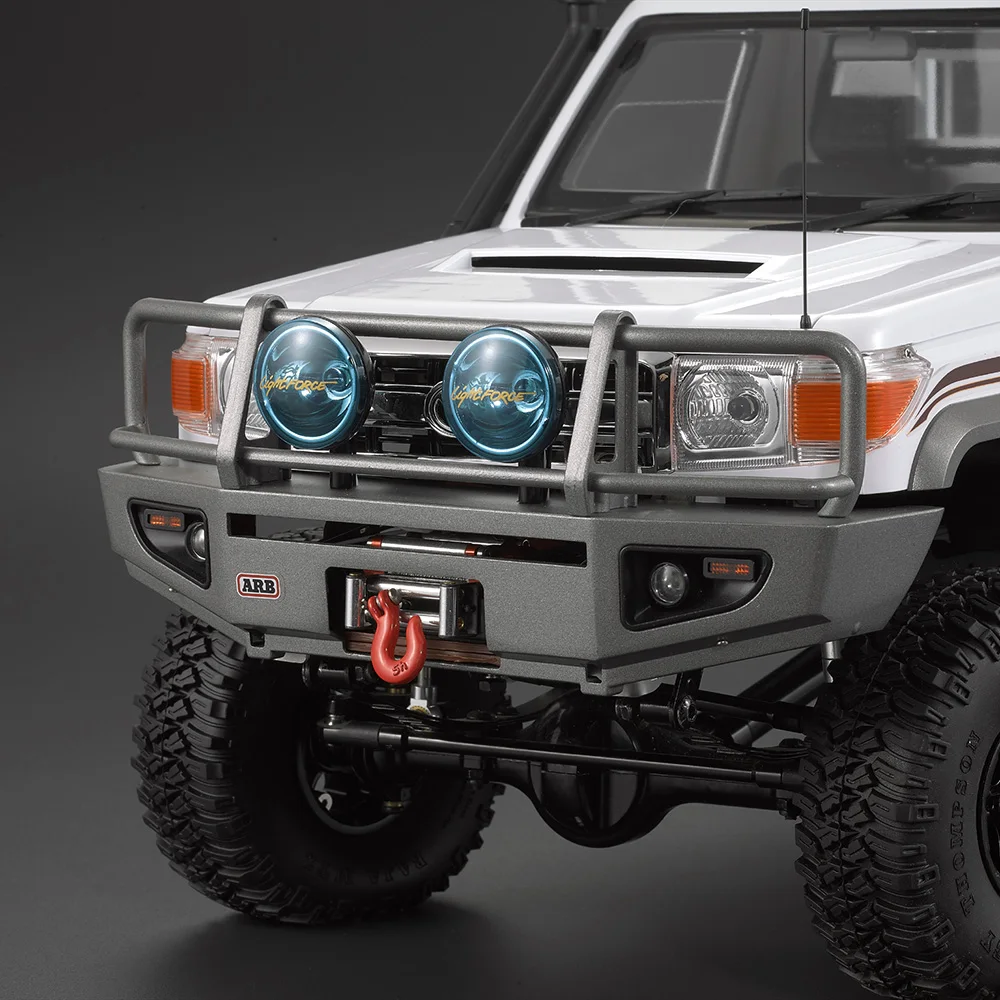 Передний бампер из сплава со светодиодный светильник лампой для RC4WD TF2 LWB Axial SCX10 2