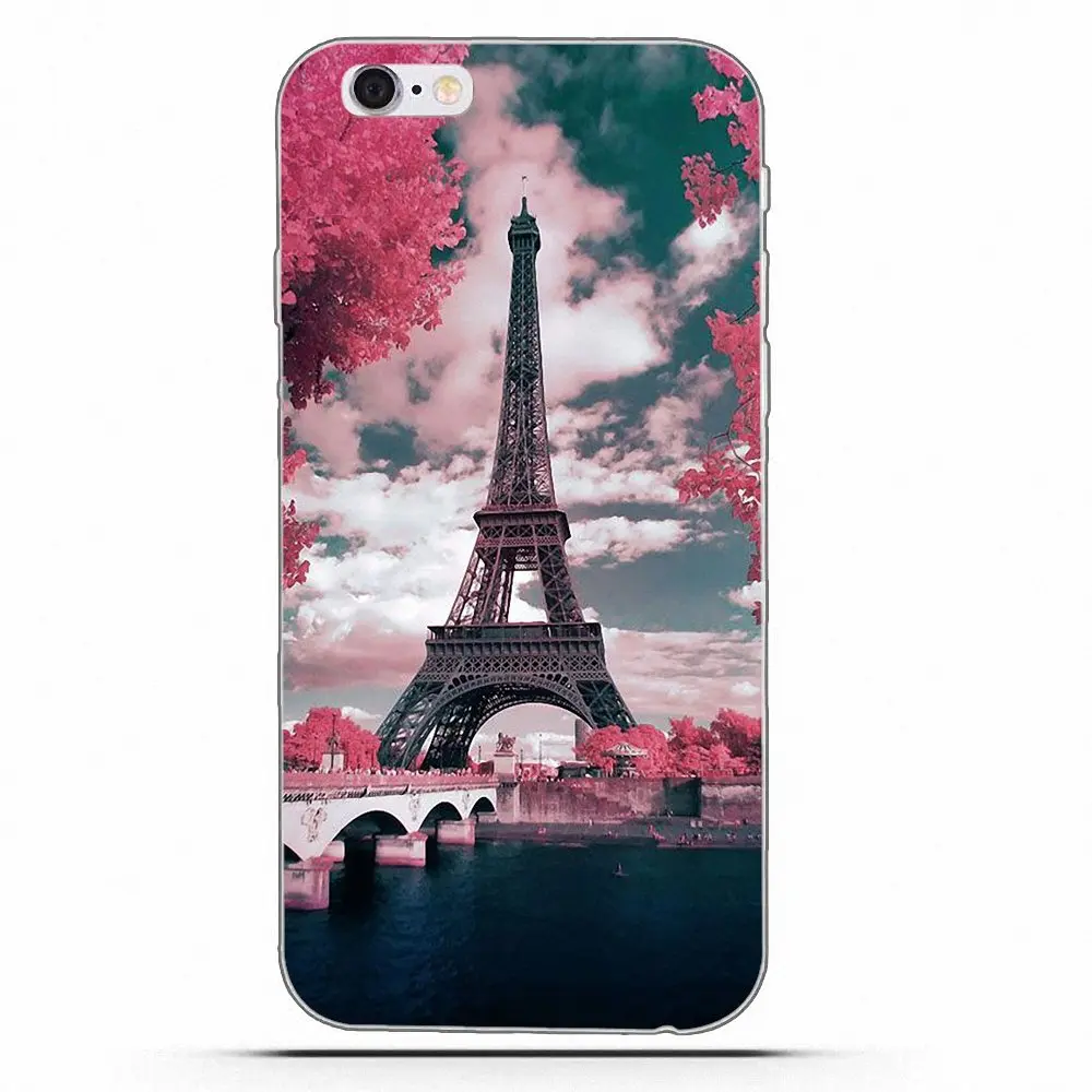 Diy Роскошный чехол для телефона Apple iPhone 4 4S 5 5C 5S SE 6 6S 7 8 Plus X Романтический Париж