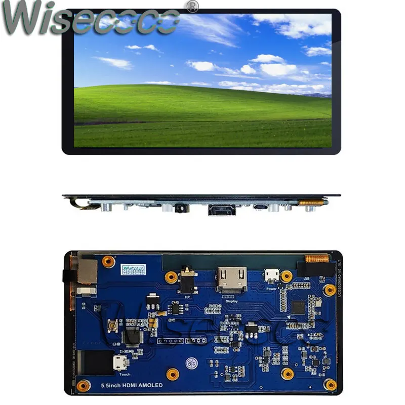 5," емкостный сенсорный экран 1920x1080 OLED AMOLED микро наушники USB выход HDMI драйвер платы для Raspberry Pi 3B+ 2B DIY