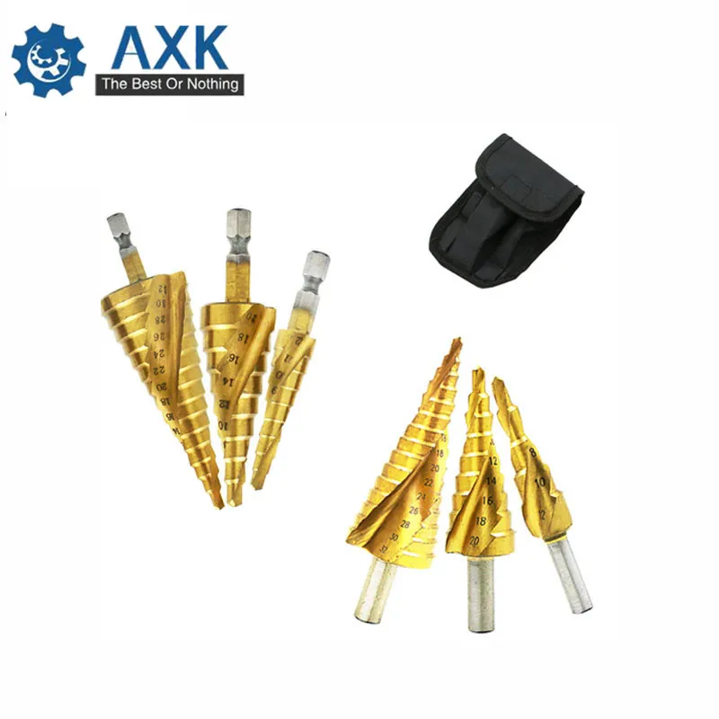 3 шт Метрическая спиральная нарезка пагода Форма отверстия Cutter 4 12/20/32mm HSS Сталь